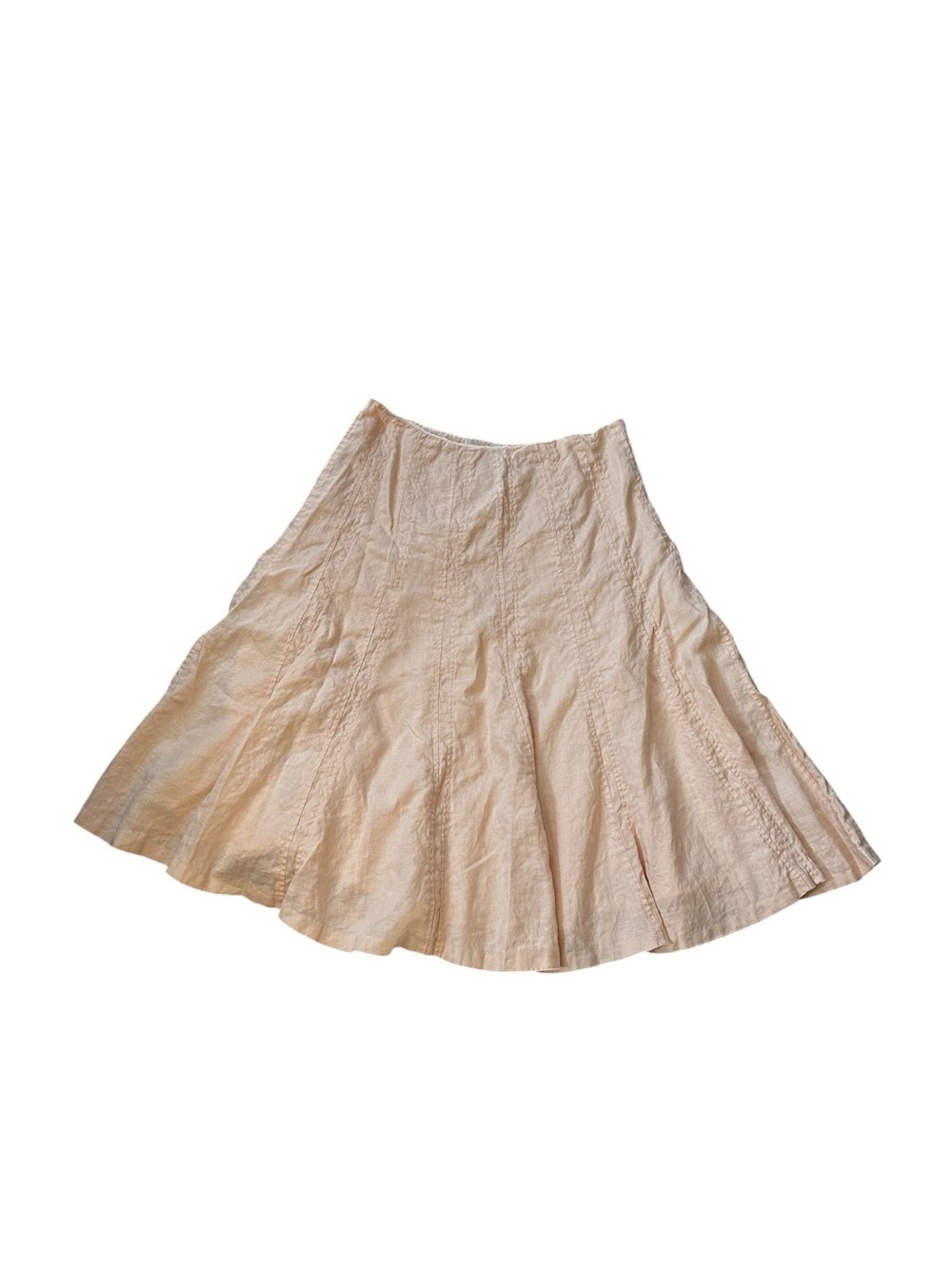 Lauren Ralph Lauren Womens Size 8P Linen A-Line Skirt Minimalist Classic Luxury